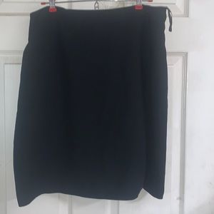 Women’s black wrap around knee length skirt size 14